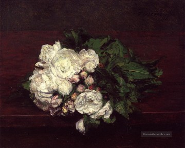 Blumen Weiße Rosen Henri Fantin Latour Ölgemälde